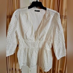 Gorgeous white Shein top